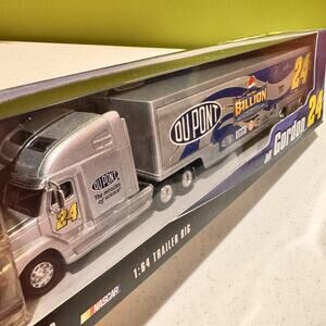 Vtg Nascar Winners Circle Jeff Gordon #24 Dupont Trailer Rig Die-Cast 1:64 Scale